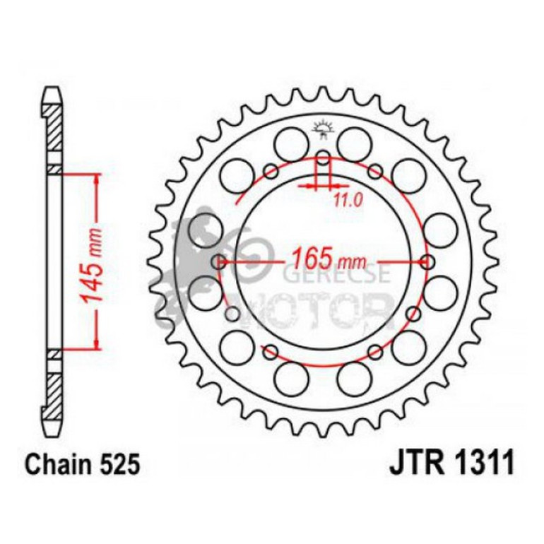 Hátsó lánckerék JTR1311