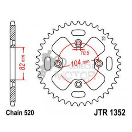 Hátsó lánckerék JTR1352