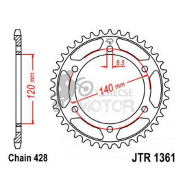 Hátsó lánckerék JTR1361