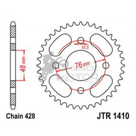 Hátsó lánckerék JTR1410