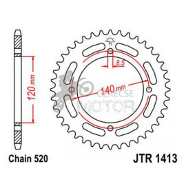 Hátsó lánckerék JTR1413.39