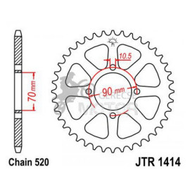 Hátsó lánckerék JTR1414