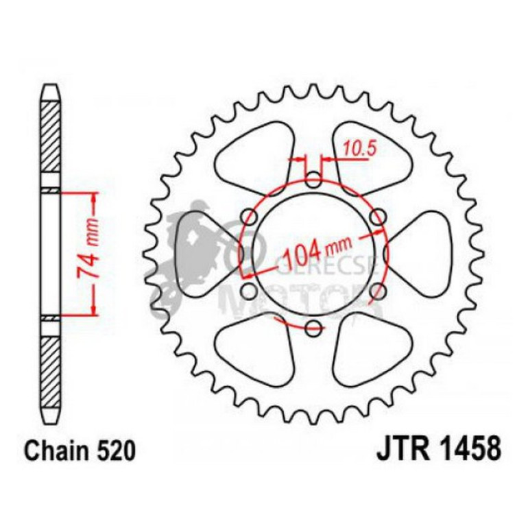 Hátsó lánckerék JTR1458.40