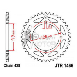 Hátsó lánckerék JTR1466