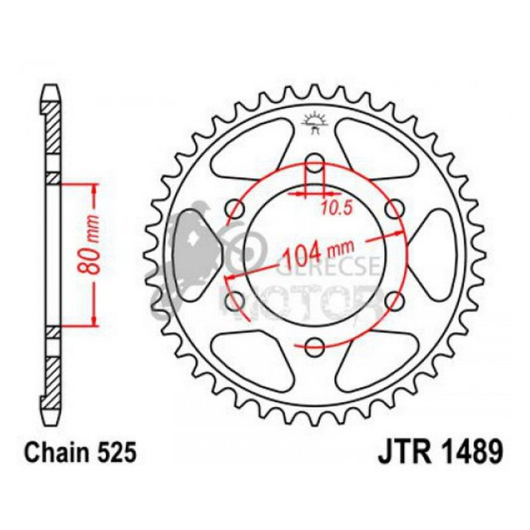 Hátsó lánckerék JTR1489