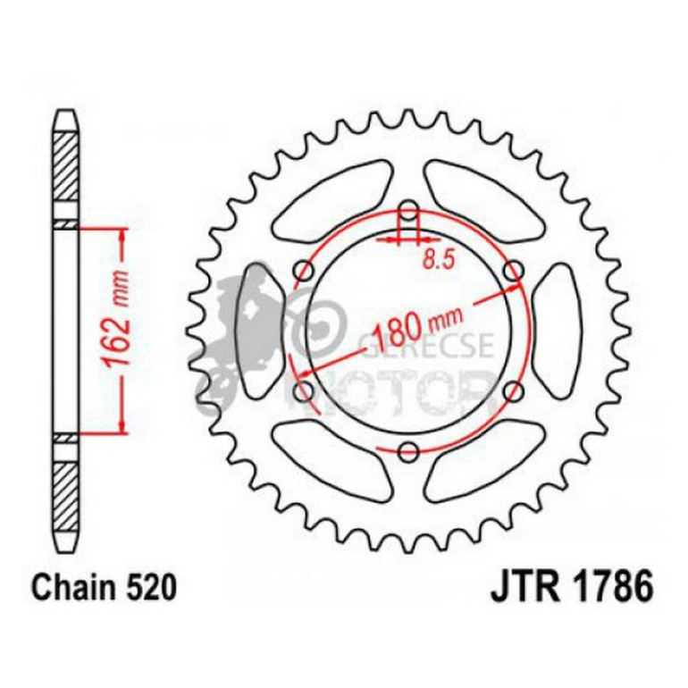 Hátsó lánckerék JTR1786