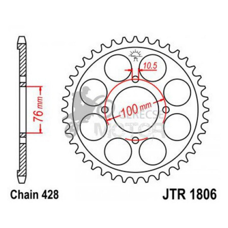 Hátsó lánckerék JTR1806
