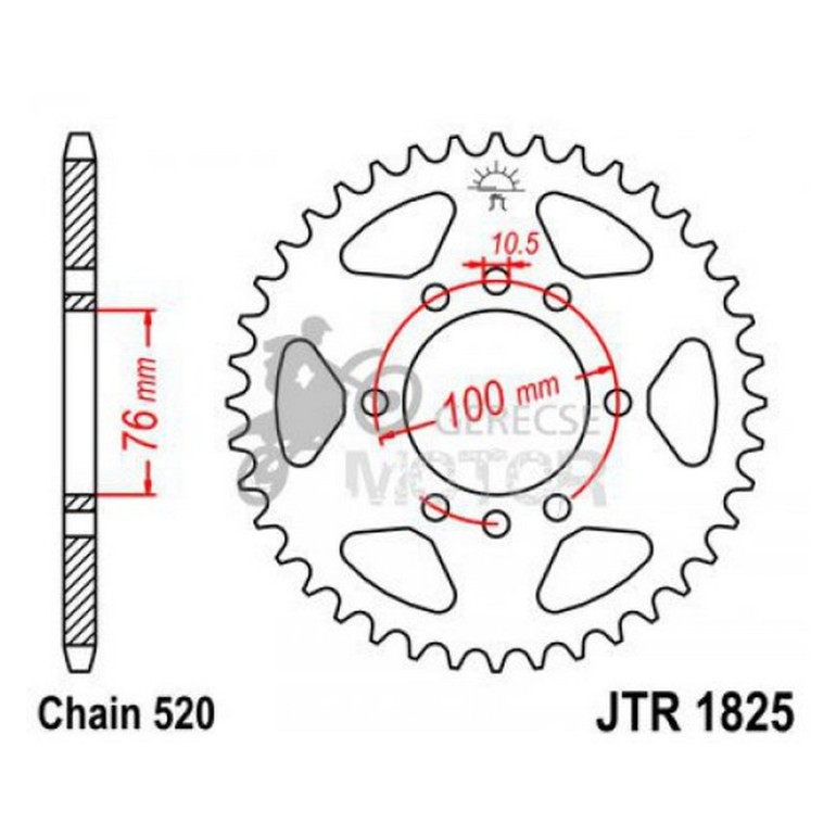 Hátsó lánckerék JTR1825