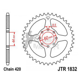 Hátsó lánckerék JTR1832.52
