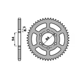 Hátsó lánckerék GILERA RX ARIZONA 125