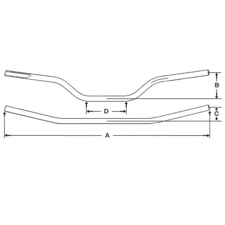 Kormány Alu O-S America WRP 28,6MM Fekete