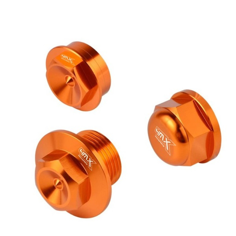 Kerék anya csavar eloxált 4MX narancs