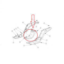 Középső borítás/idom RIEJU BYE Bike