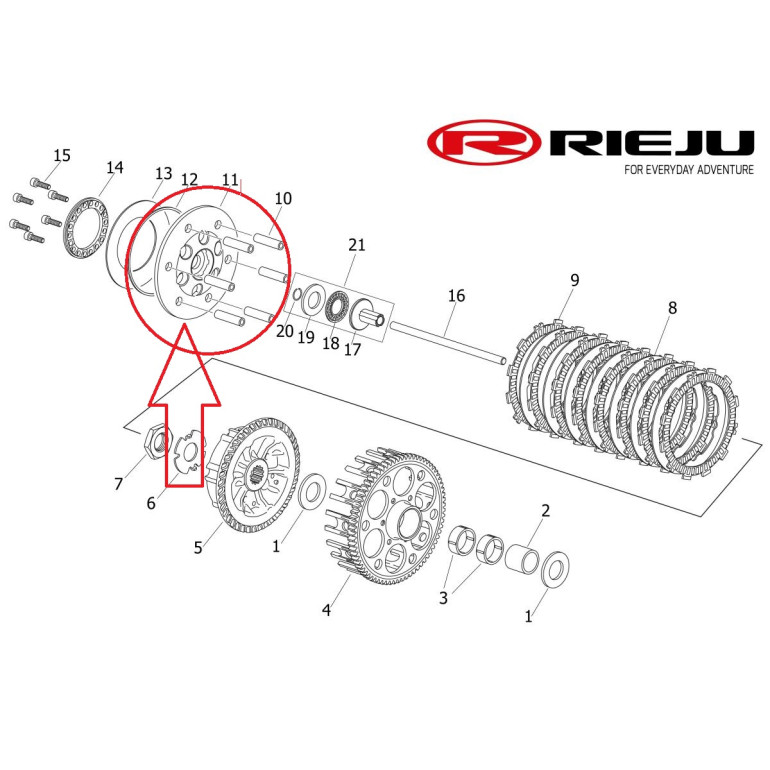 Kuplung nyomólap MR300i