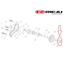 Csapágy vízpumpa belső MR300i