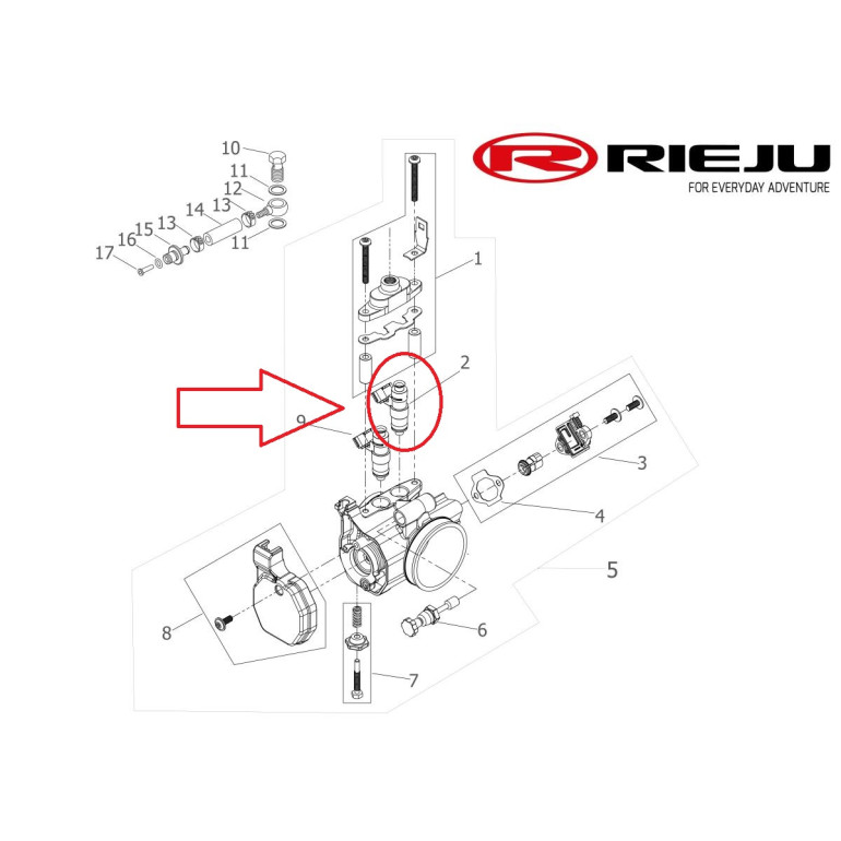 Injektor fej Bosch MR300i