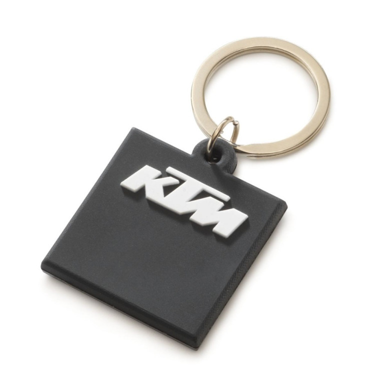 Kulcstartó - LOGO RUBBER KEYHOLDER BLACK