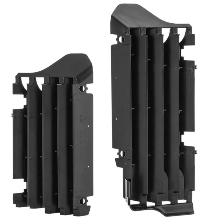 Hűtővédő és légterelő rács szett Polisport Fekete