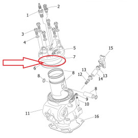 Hengerfej tömítés kicsi - MR 300i 2026