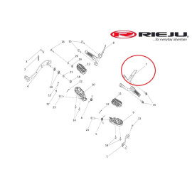 Av.Rally 307 - baloldali hátsó lábtartó