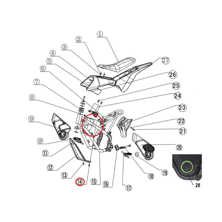 Akkumulátor MX14 RIEJU