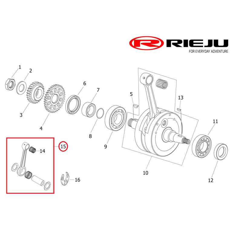 Hajtókar szett MR 300 i