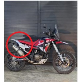 Aluminium oldalsó+hátsó táskatartó szett Rally 307