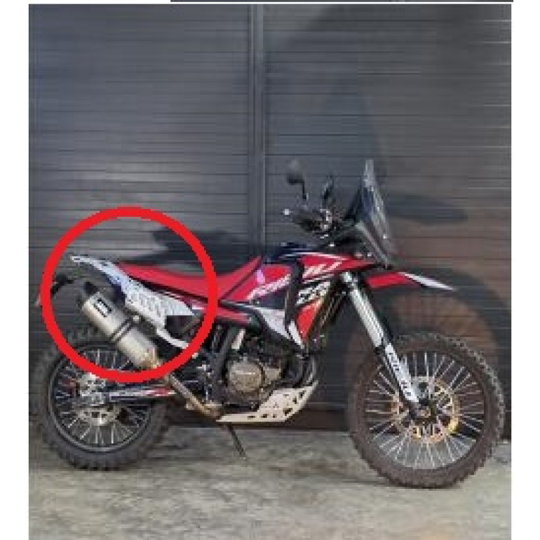 Aluminium oldalsó+hátsó táskatartó szett Rally 307