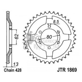 Hátsó lánckerék JTR1869.45