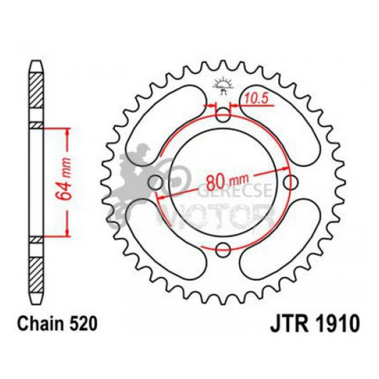 Hátsó lánckerék JTR1910.32