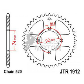 Hátsó lánckerék JTR1912