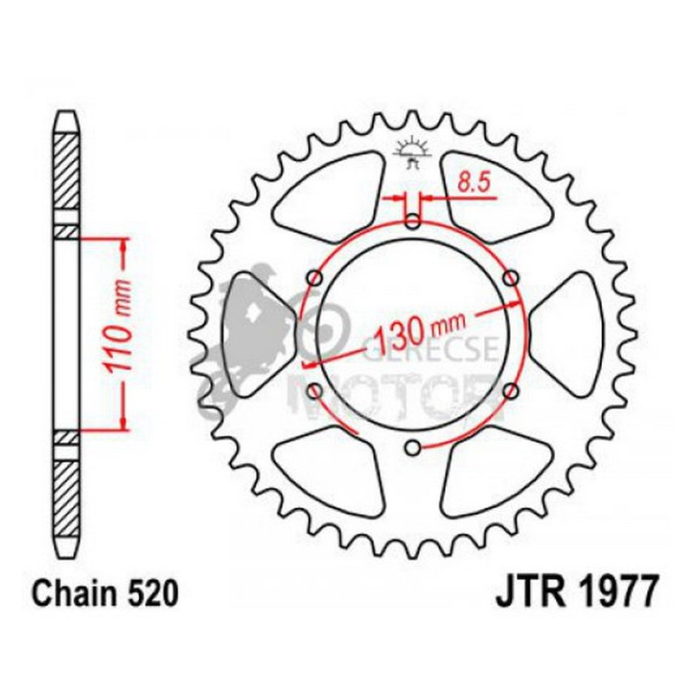Hátsó lánckerék JTR1977