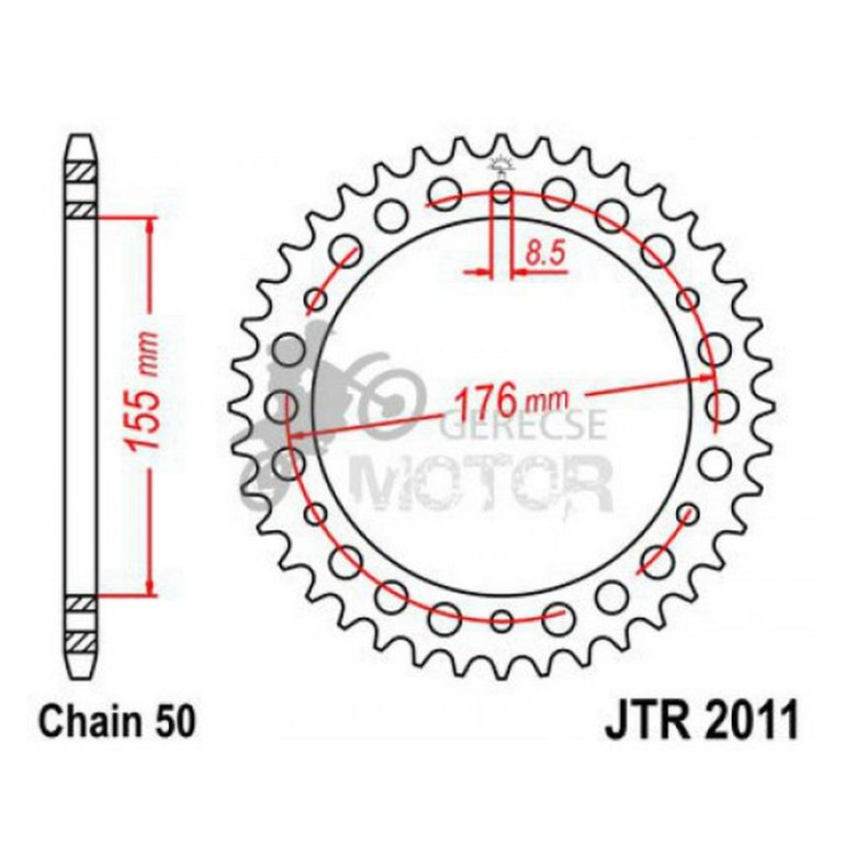 Hátsó lánckerék JTR2011