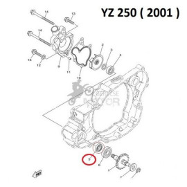 Szimering Vízpumpa Belső Yamaha 12x22x5