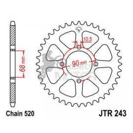 Hátsó lánckerék JTR243