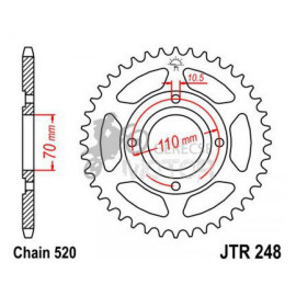Hátsó lánckerék JTR248