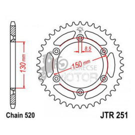 Hátsó lánckerék JTR251