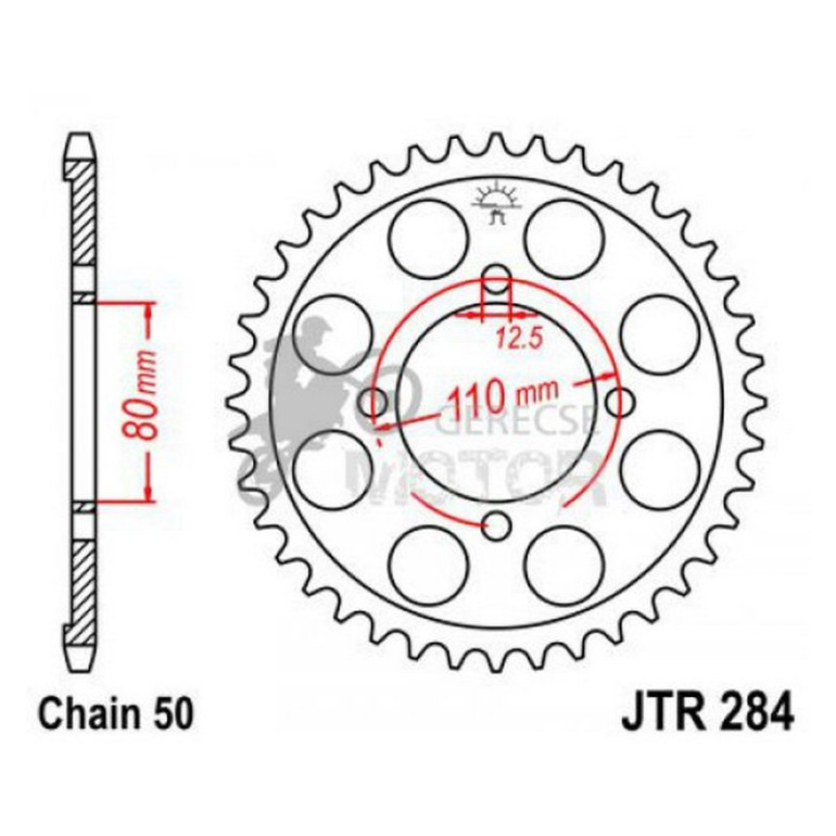 Hátsó lánckerék JTR284