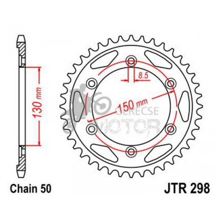 Hátsó lánckerék JTR298
