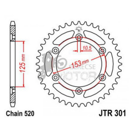 Hátsó lánckerék JTR301
