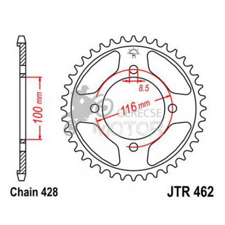 Hátsó lánckerék JTR462