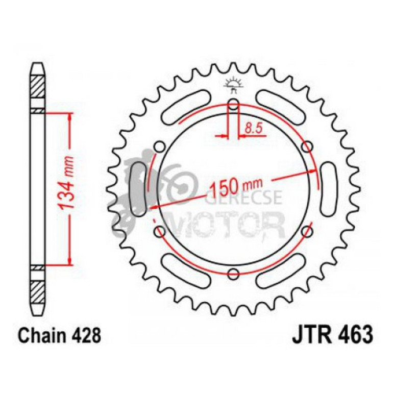 Hátsó lánckerék JTR463