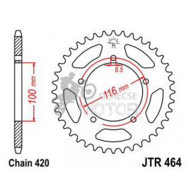 Hátsó lánckerék JTR464