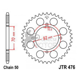 Hátsó lánckerék JTR476