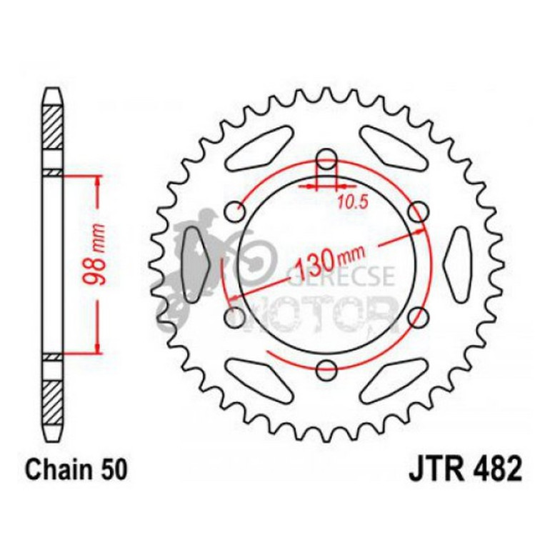 Hátsó lánckerék JTR482