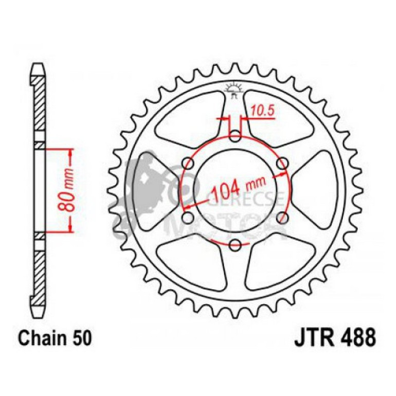 Hátsó lánckerék JTR488