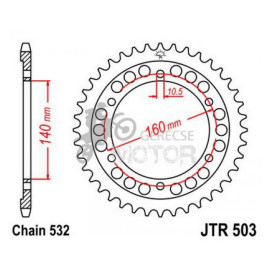 Hátsó lánckerék JTR503