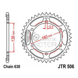 Hátsó lánckerék JTR506