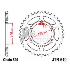 Hátsó lánckerék JTR610