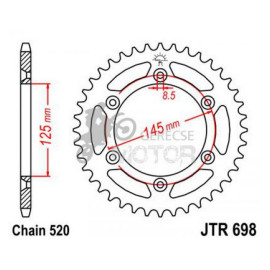 Hátsó lánckerék JTR698